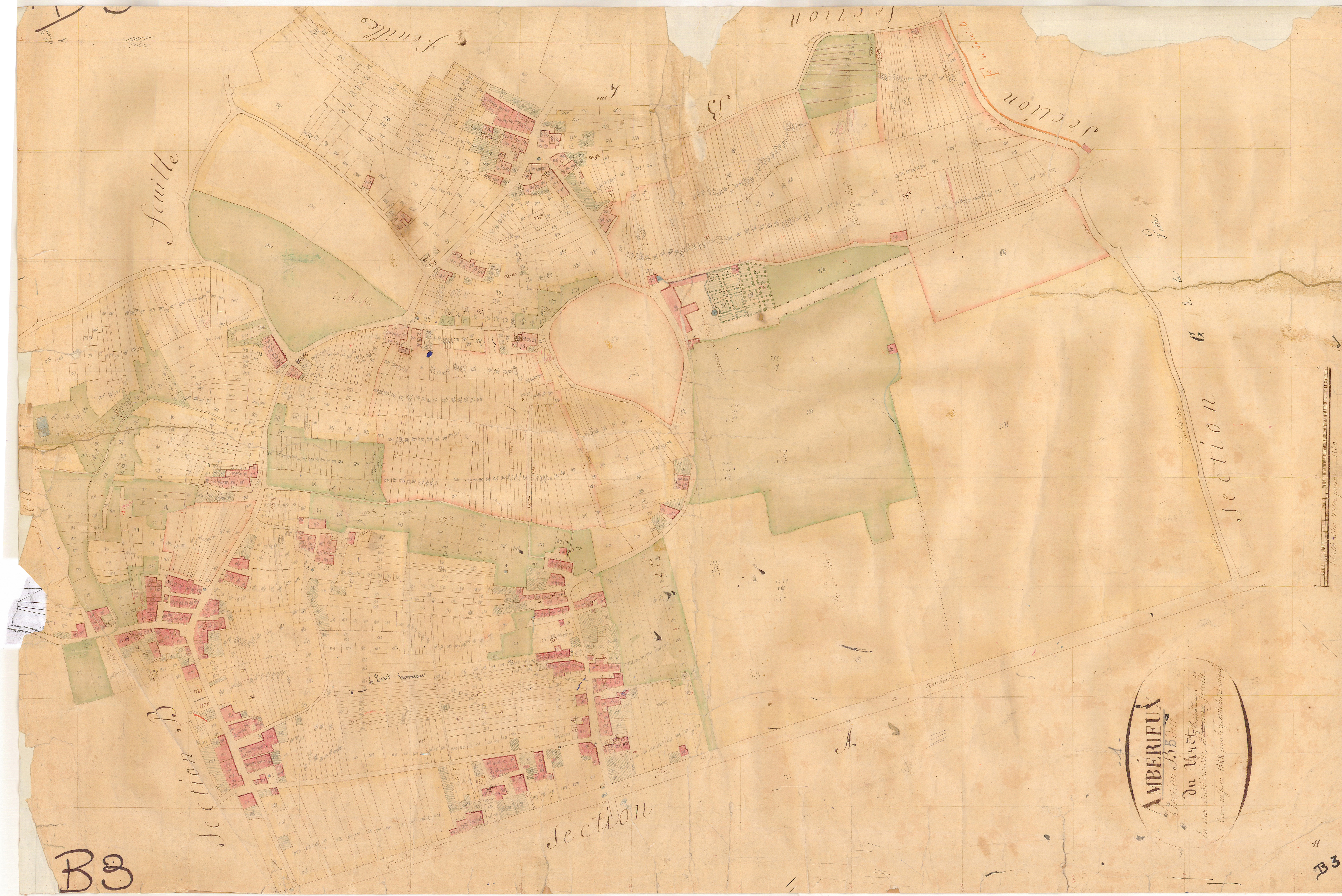 Ambérieu-en-Bugey - 3 P 4012 - 3 P 4012 -  Feuille 3  (1827)