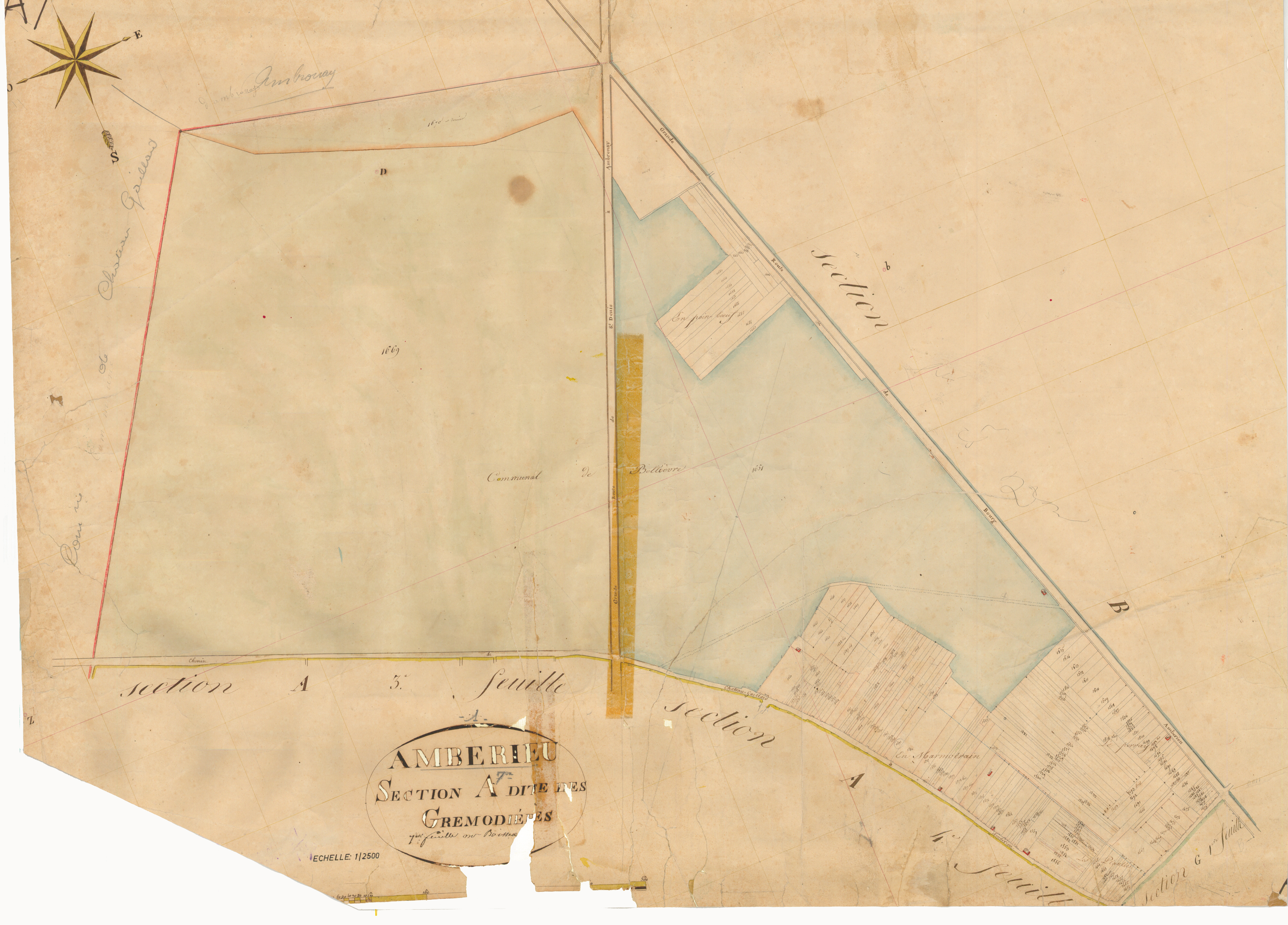 Ambérieu-en-Bugey - 3 P 4009 - 3 P 4009 -  Feuille 7  (1827)