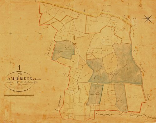 Ambérieux-en-Dombes - 3 P 4044 - 3 P 4044 -  Feuille 3  (1833)