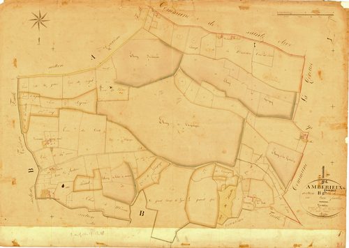 Ambérieux-en-Dombes - 3 P 4039 - 3 P 4039 -  Feuille 1  (1833)