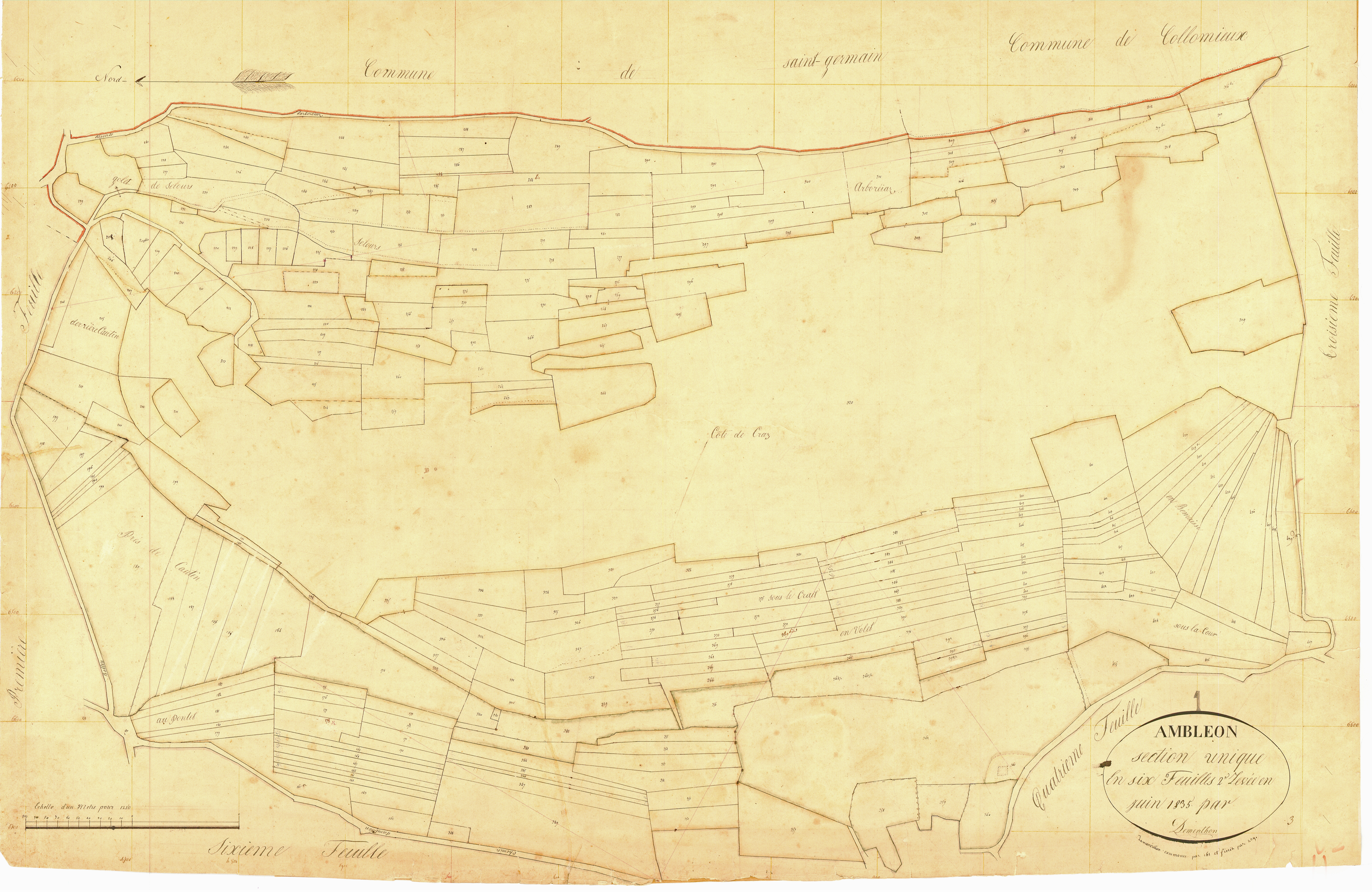 Ambléon - 3 P 4047 - 3 P 4047 -  Feuille 2  (1836)