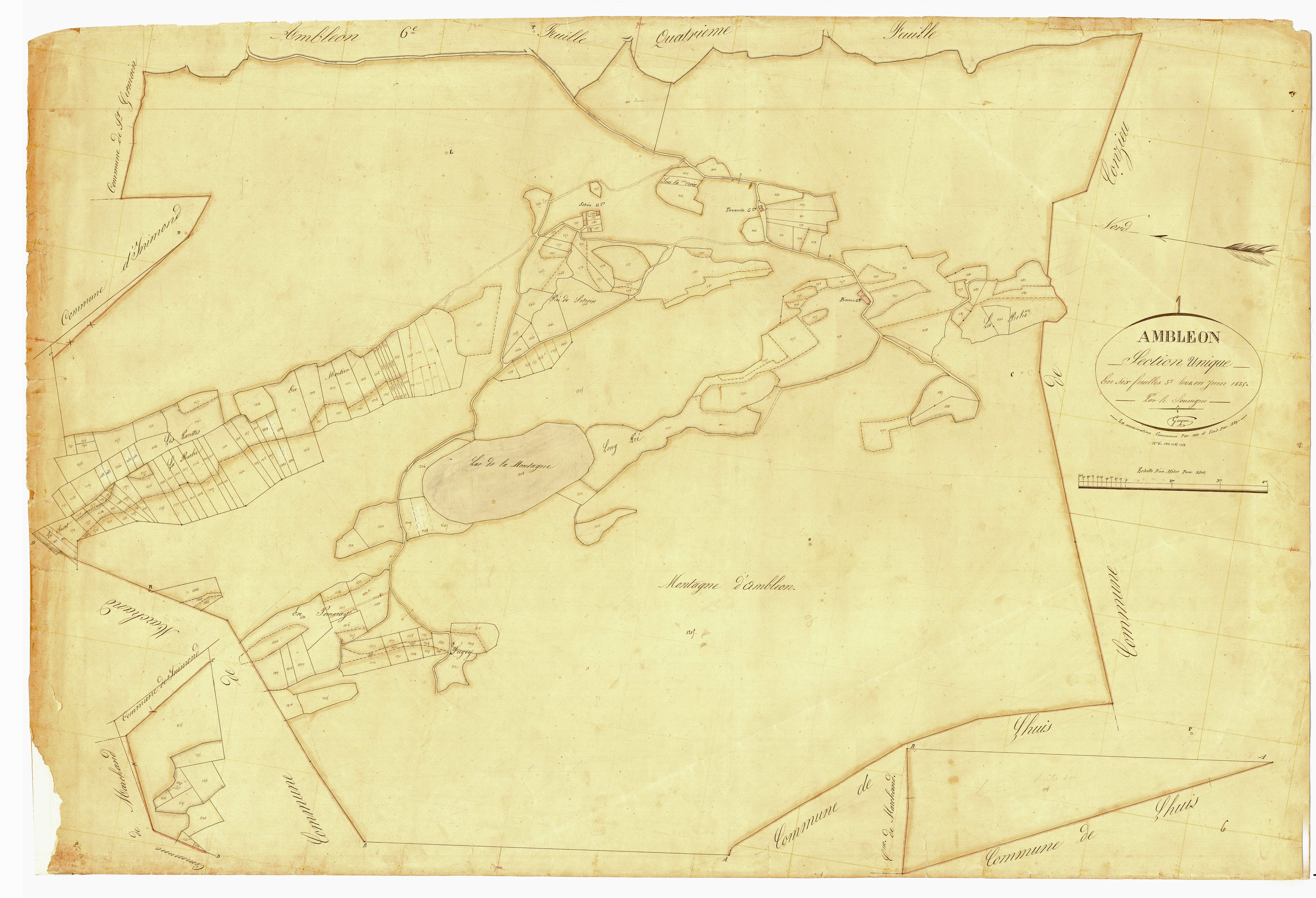 Ambléon - 3 P 4050 - 3 P 4050 -  Feuille 5  (1836)