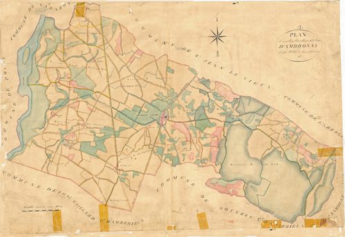 Ambronay - 3 P 4052 - 3 P 4052 -  Tableau d'assemblage  (1827)