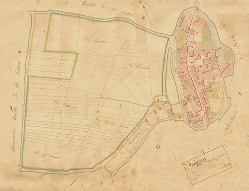 Ambronay - 3 P 4058 - 3 P 4058 -  Feuille 1  (1827)