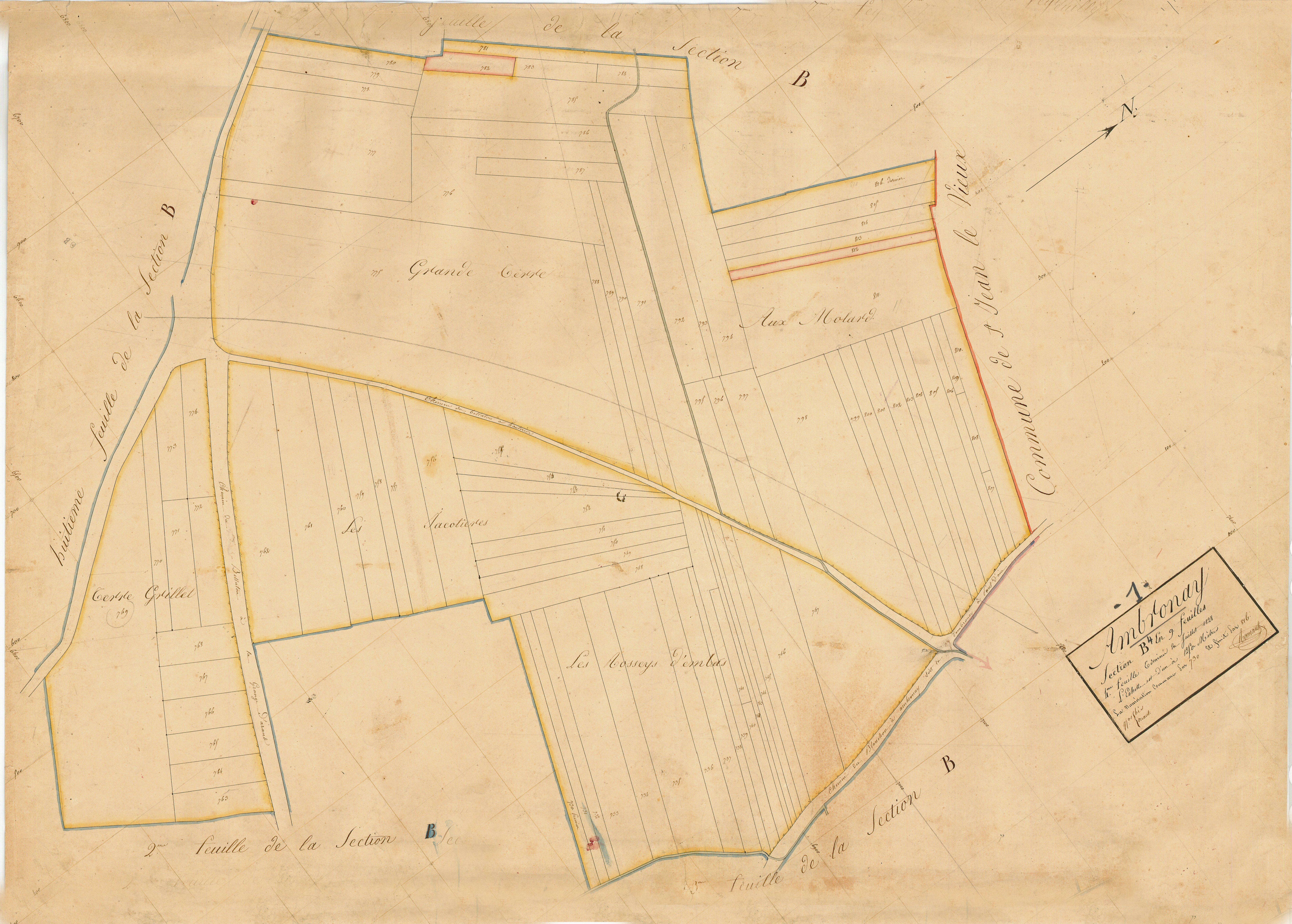 Ambronay - 3 P 4061 - 3 P 4061 - Feuille 4 (1827)