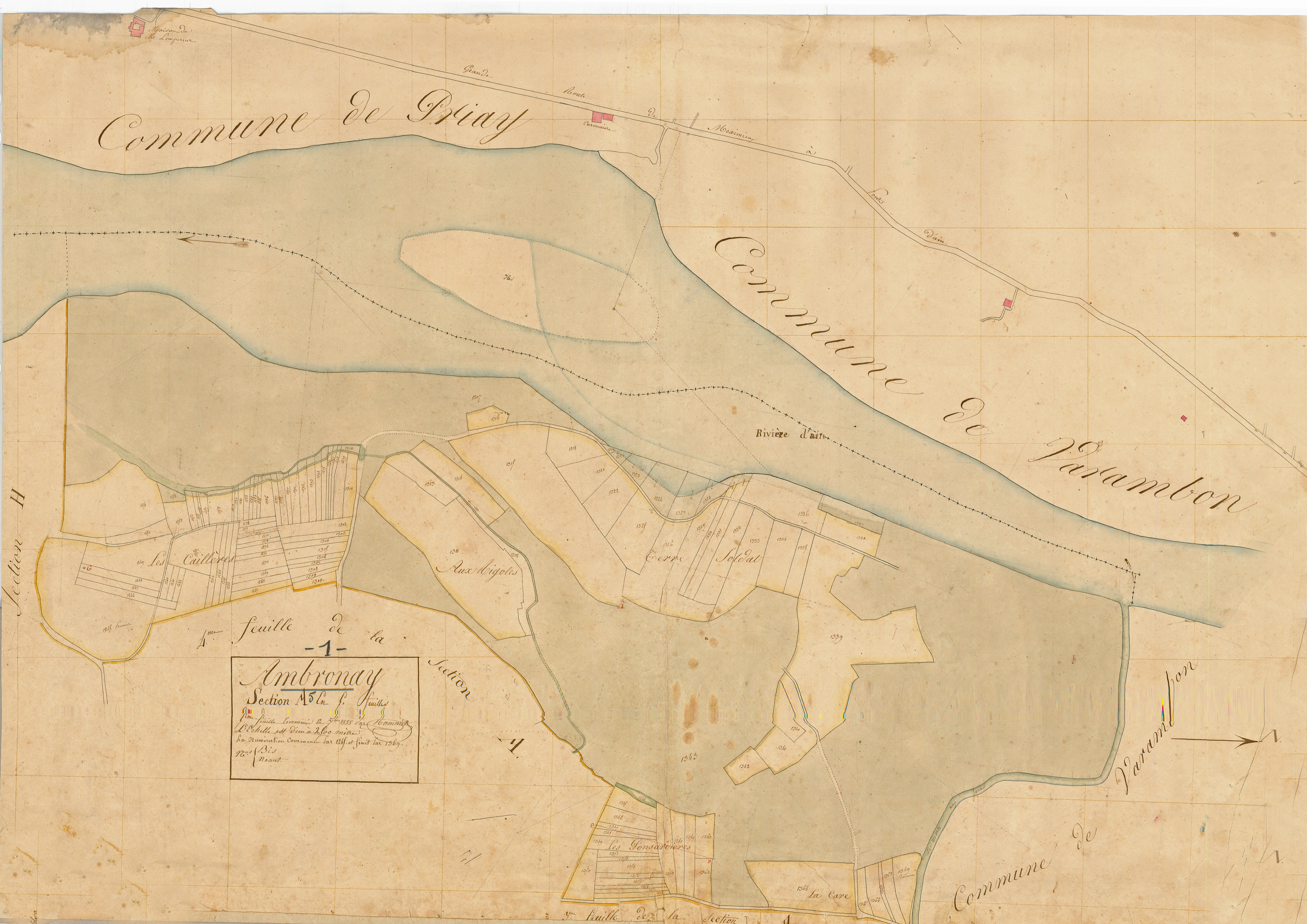 Ambronay - 3 P 4057 - 3 P 4057 - Feuille 5 (1827)
