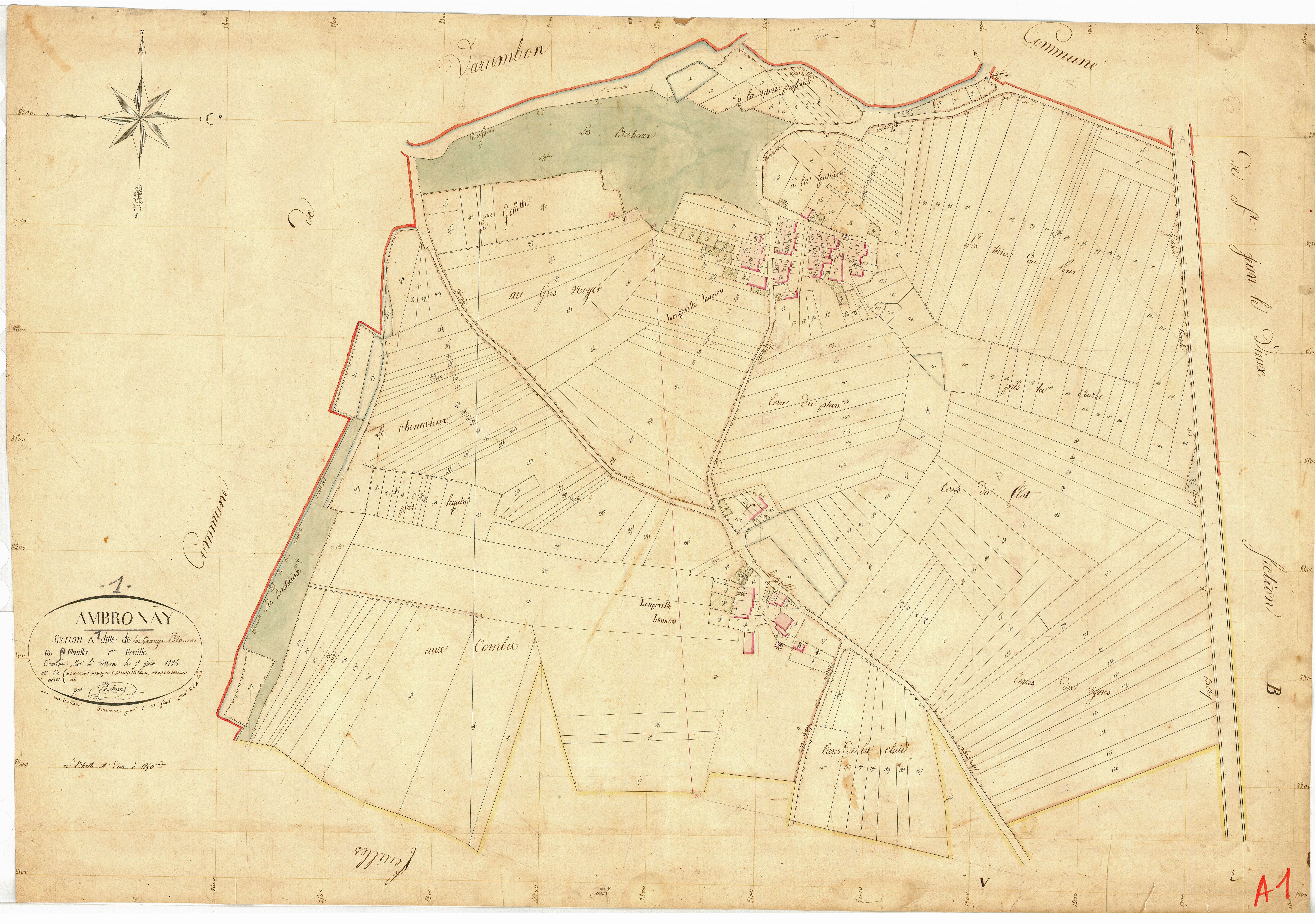 Ambronay - 3 P 4053 - 3 P 4053 - Feuille 1 (1827)