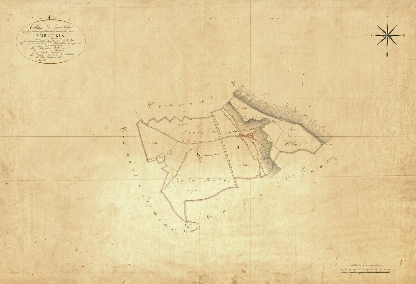 Ambutrix - 3 P 4104 - 3 P 4104 -  Tableau d'assemblage  (1826)
