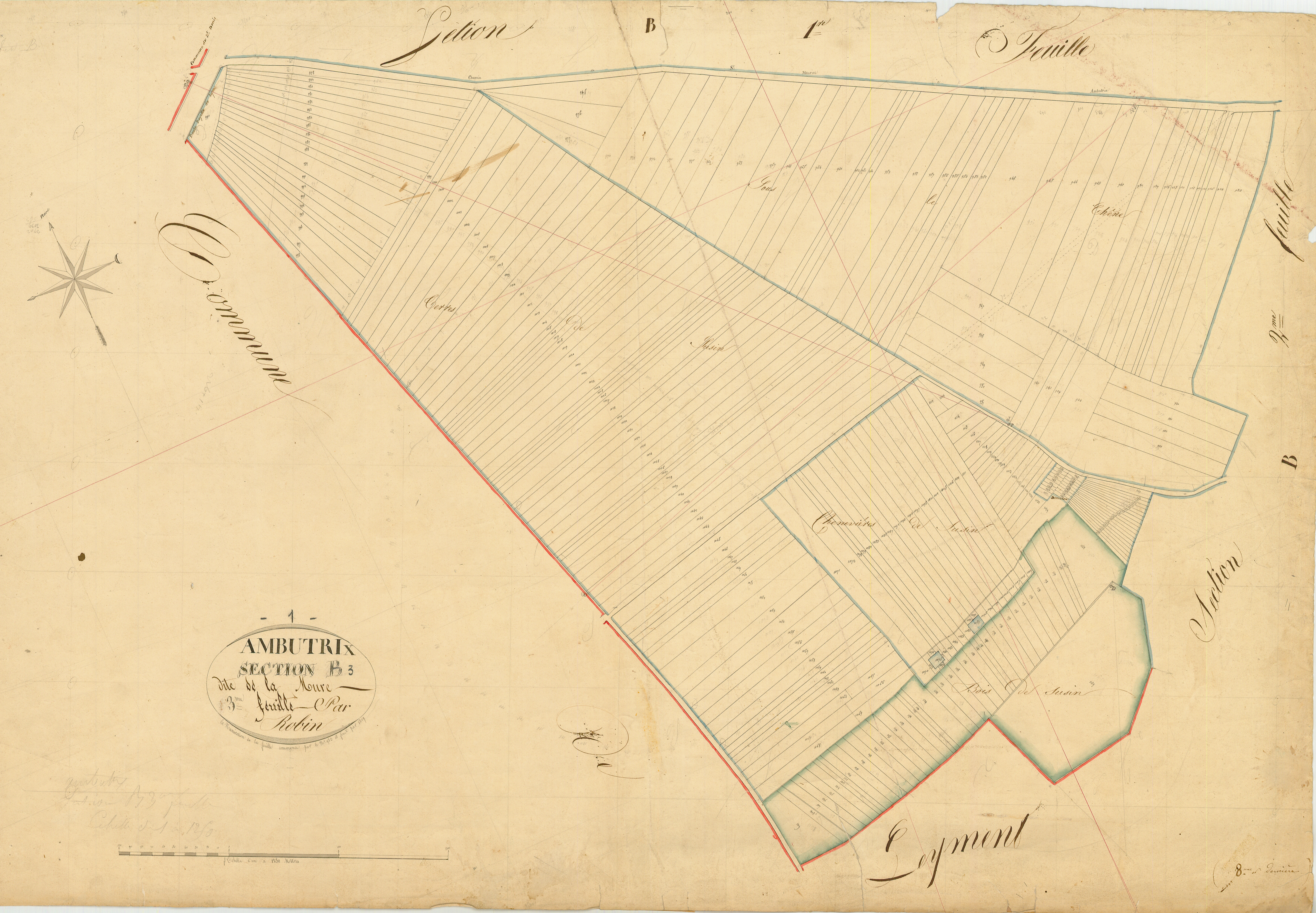 Ambutrix - 3 P 4111 - 3 P 4111 - Feuille 3 (1826)