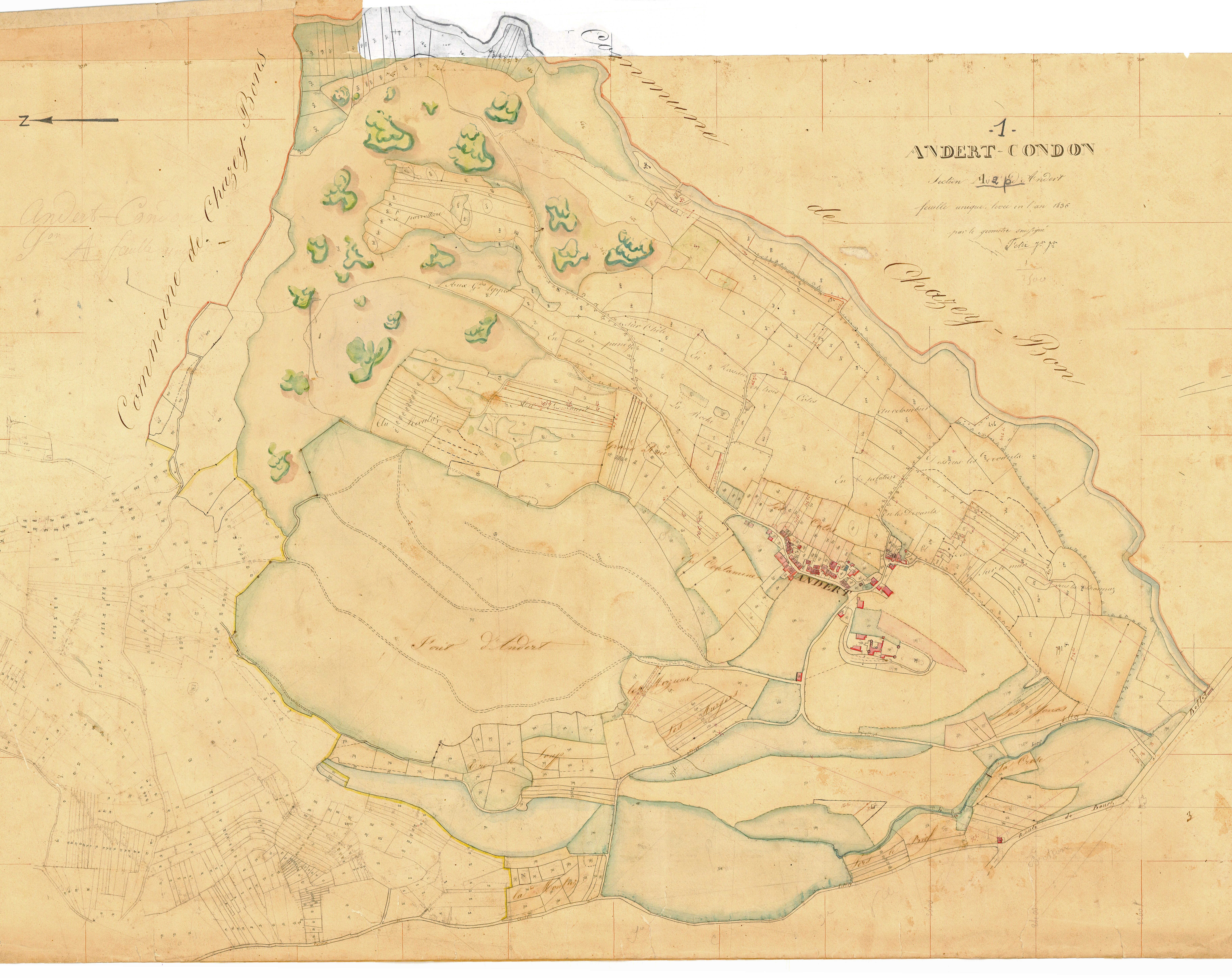 Andert-Condon - 3 P 4120 - 3 P 4120 -  Feuille 2  (1835)