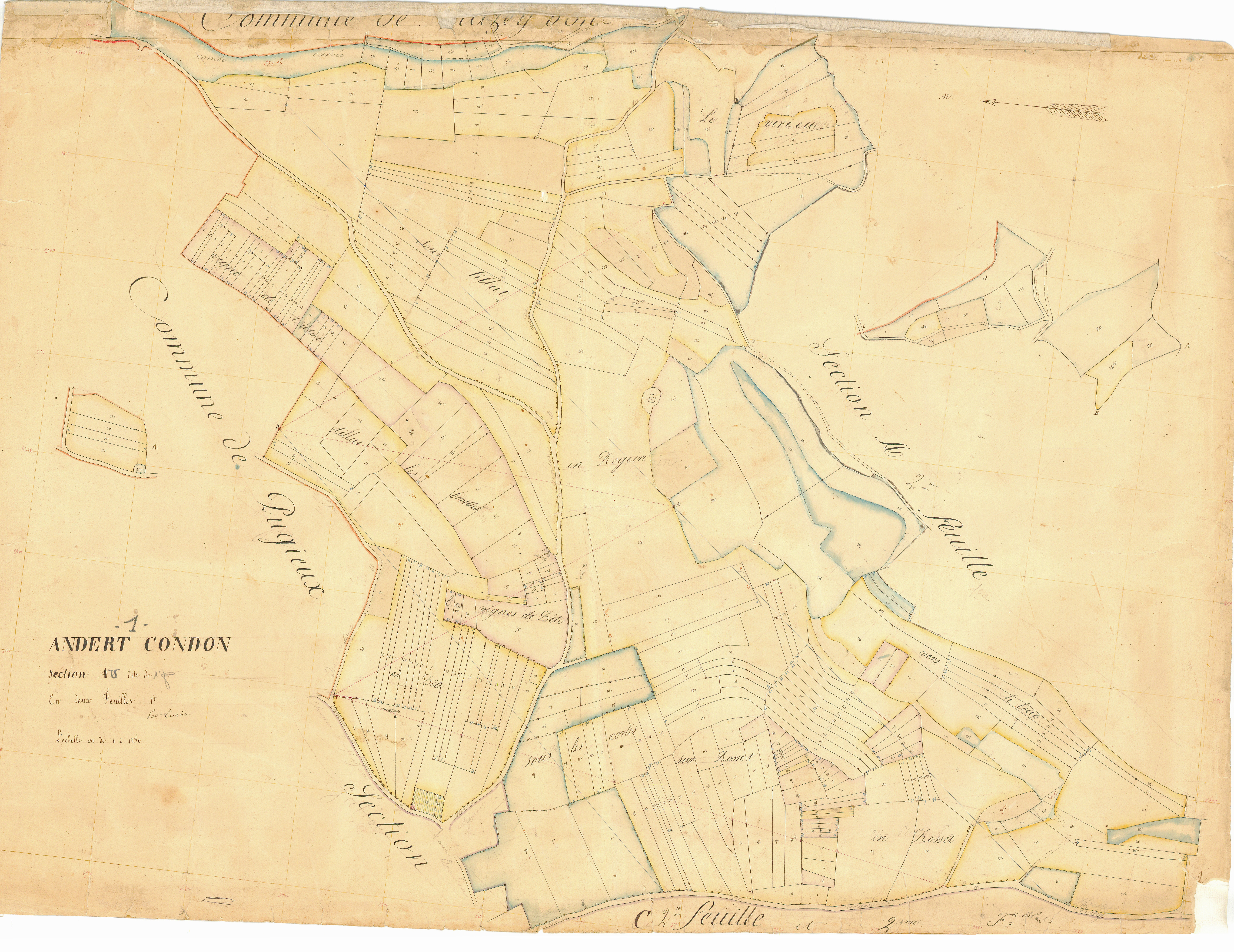 Andert-Condon - 3 P 4119 - 3 P 4119 -  Feuille 1  (1835)