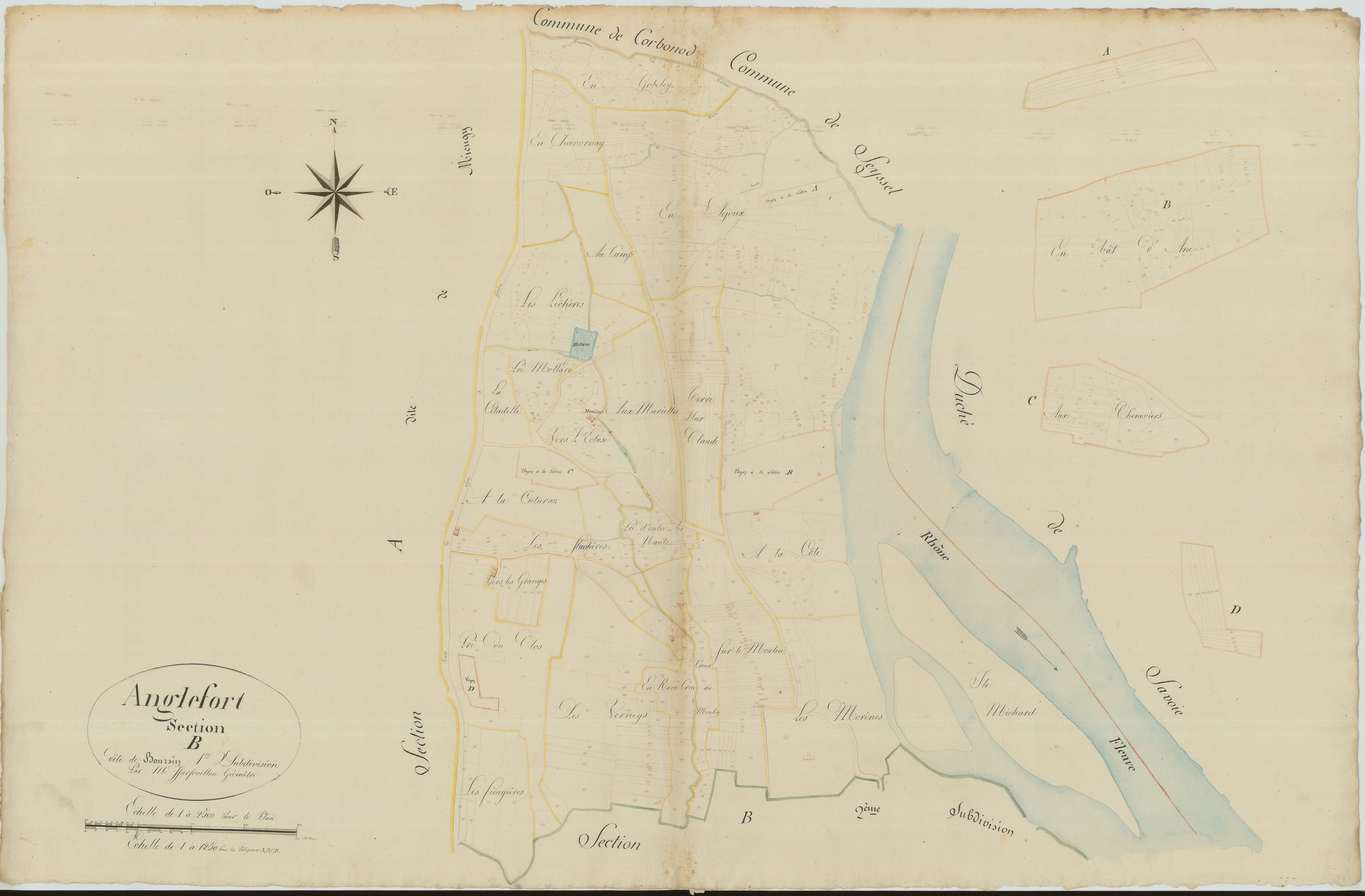 Anglefort - 3 P 10174-8 - 3 P 10174-8 - Feuille 1 (1814)