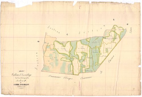 Aranc - 3 P 4164 - 3 P 4164 -  Tableau d'assemblage de la section F  (1838)