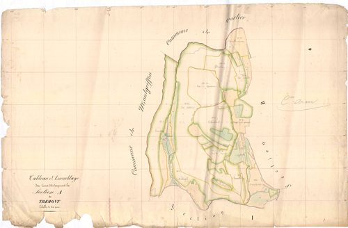 Aranc - 3 P 4159 - 3 P 4159 -  Tableau d'assemblage de la section A  (1838)