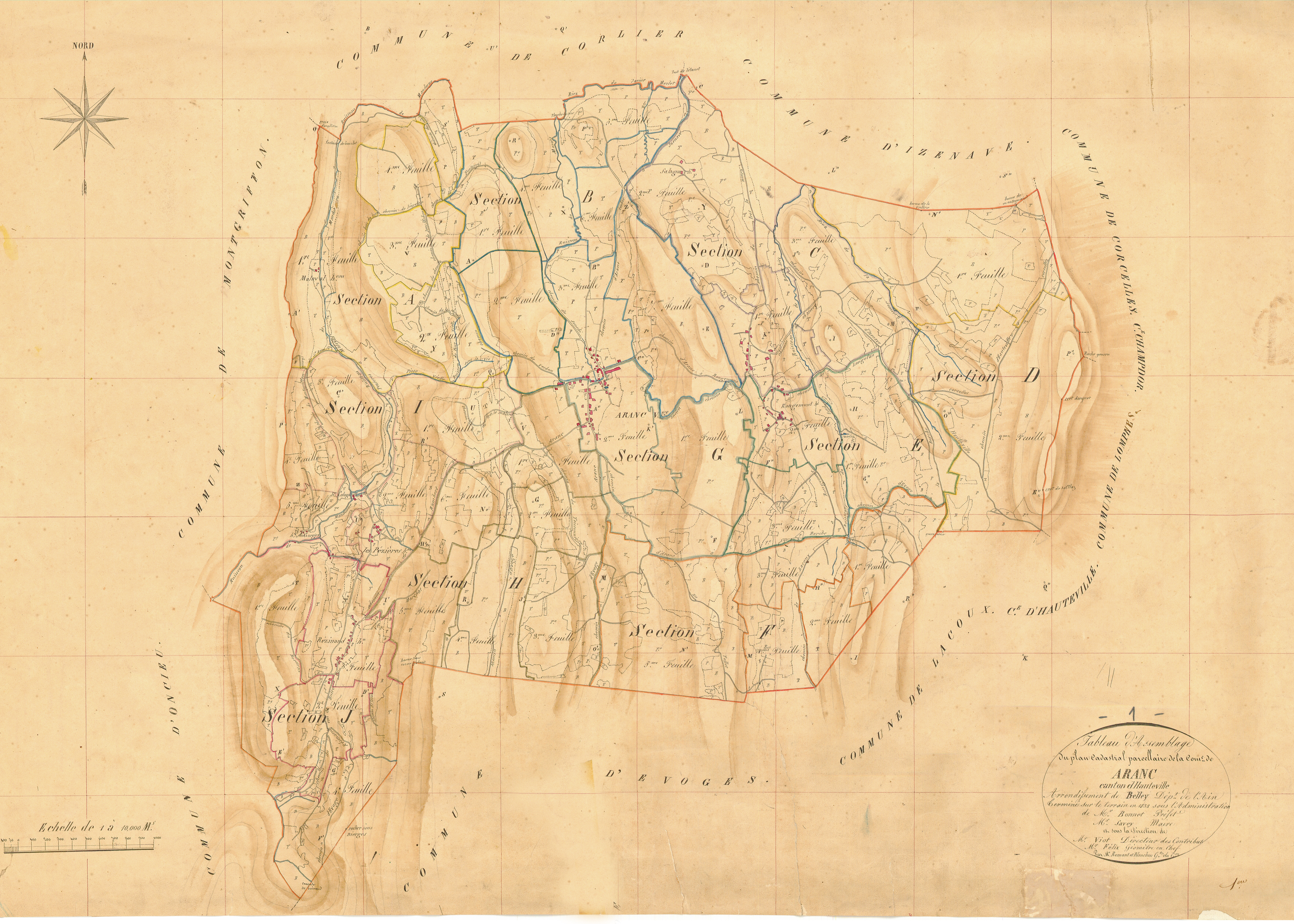 Aranc - 3 P 4158 - 3 P 4158 -  Tableau général  (1838)