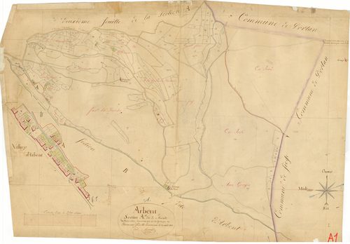Arbent - 3 P 4229 - 3 P 4229 -  Feuille 1  (1823)