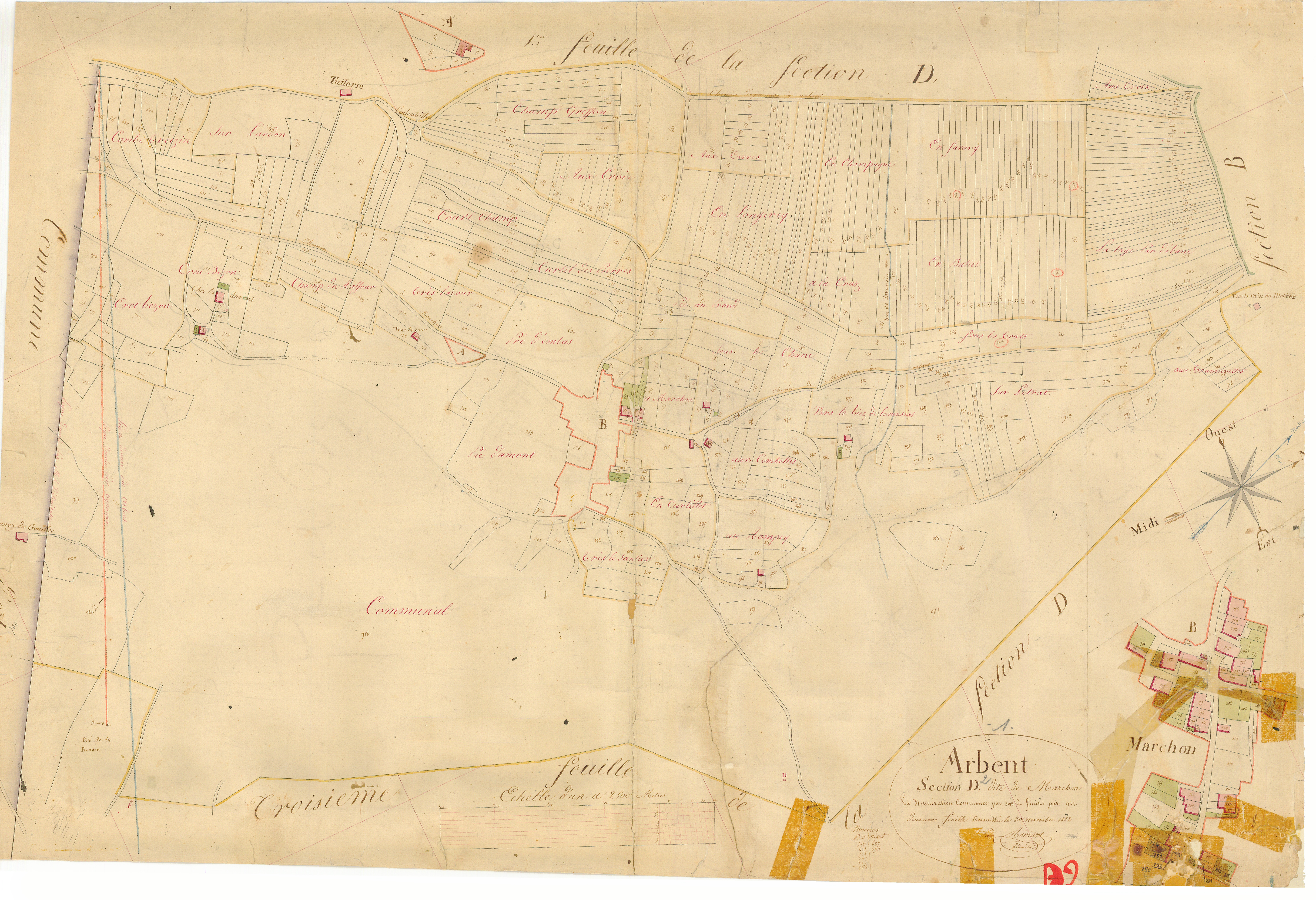 Arbent - 3 P 4235 - 3 P 4235 -  Feuille 2  (1823)