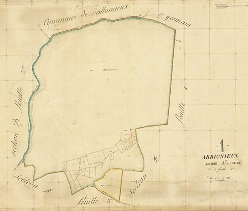 Arbignieu - 3 P 4242 - 3 P 4242 -  Feuille 5  (1836)