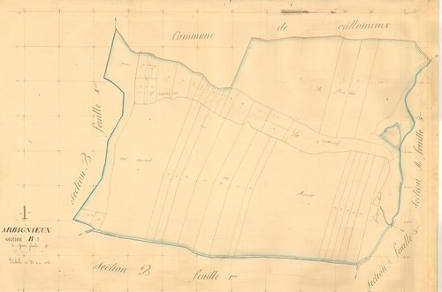 Arbignieu - 3 P 4245 - 3 P 4245 -  Feuille 3  (1836)