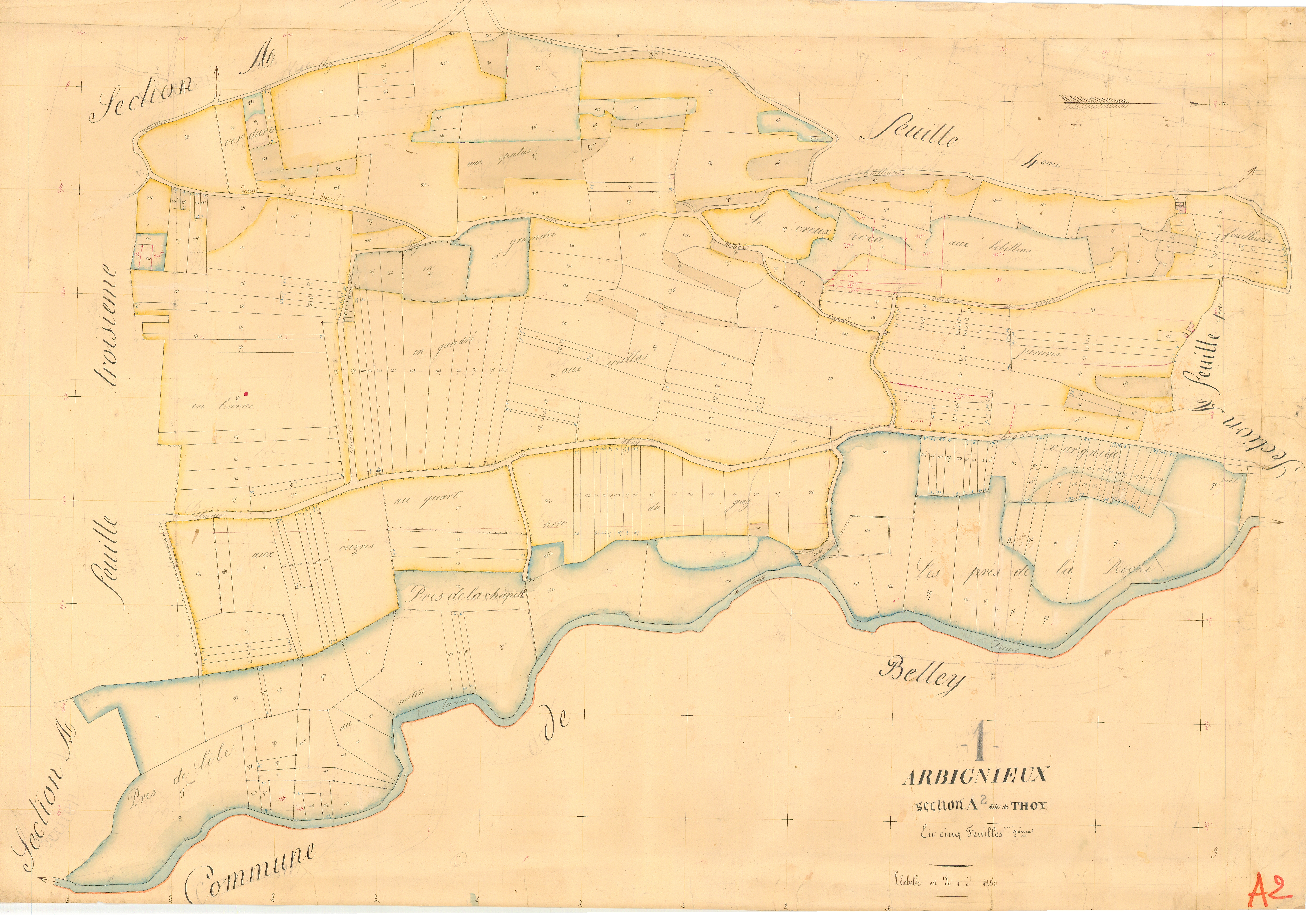 Arbignieu - 3 P 4239 - 3 P 4239 - Feuille 2 (1836)