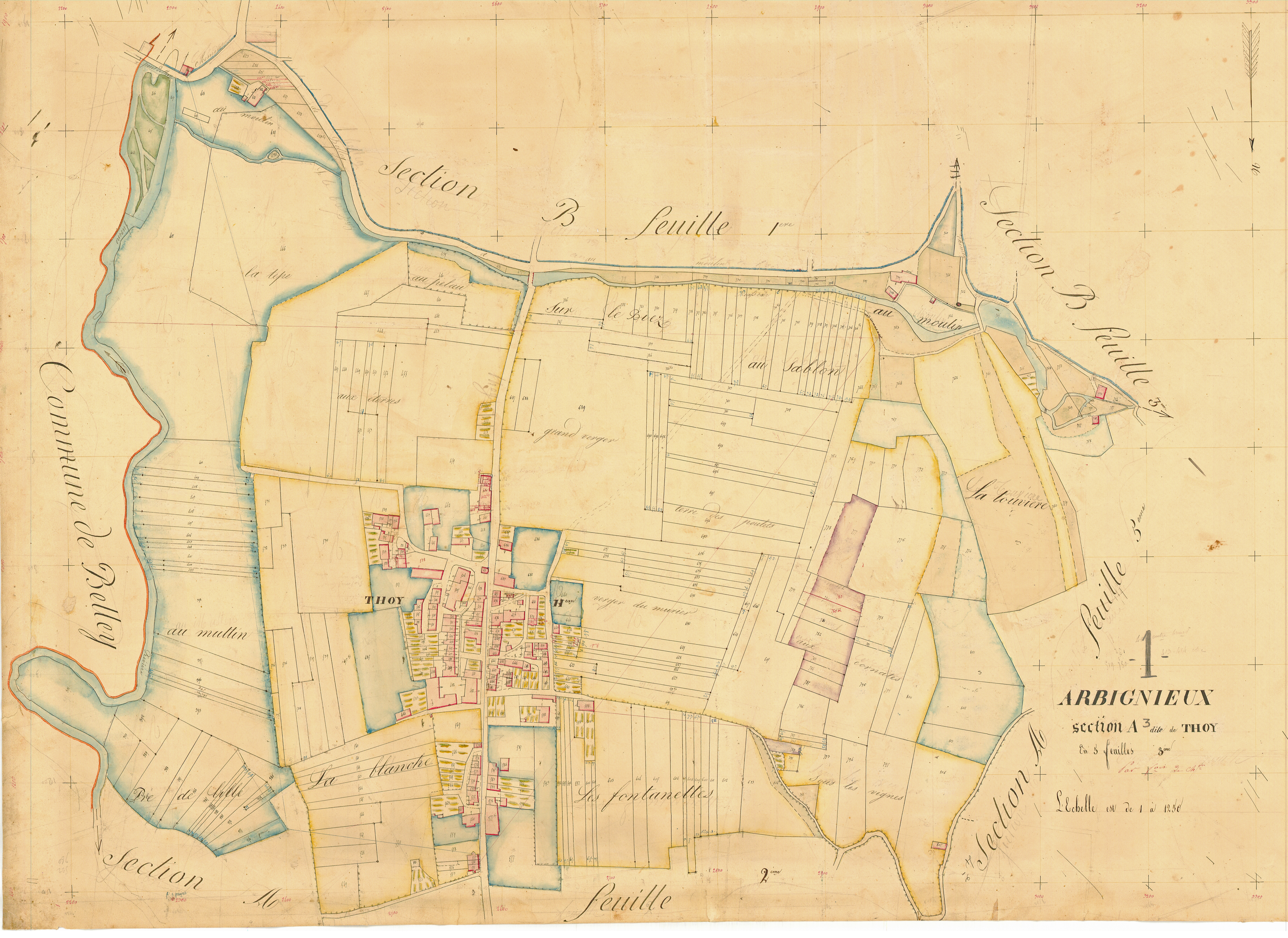 Arbignieu - 3 P 4240 - 3 P 4240 - Feuille 3 (1836)