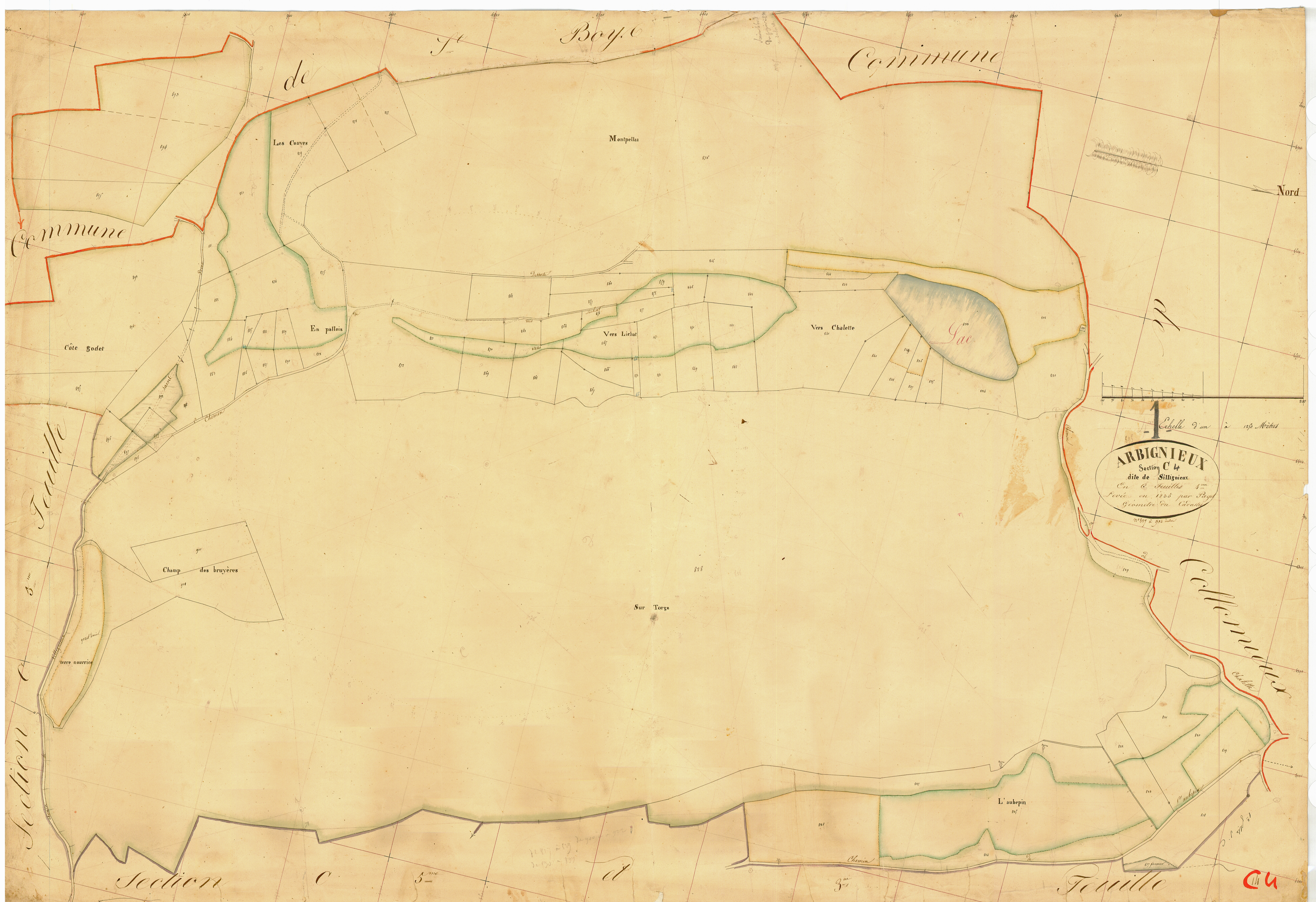 Arbignieu - 3 P 4250 - 3 P 4250 -  Feuille 4  (1836)