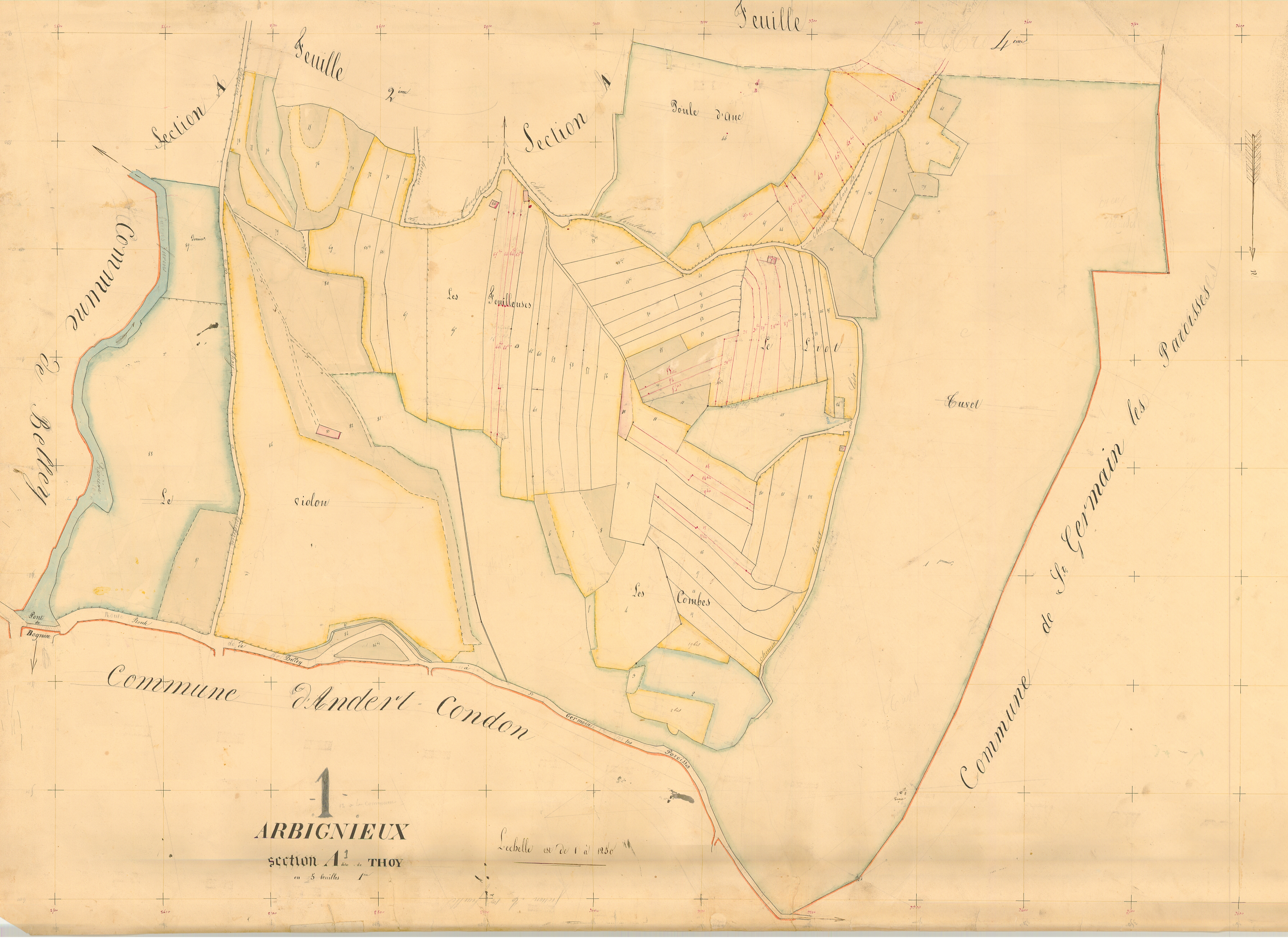 Arbignieu - 3 P 4238 - 3 P 4238 -  Feuille 1  (1836)