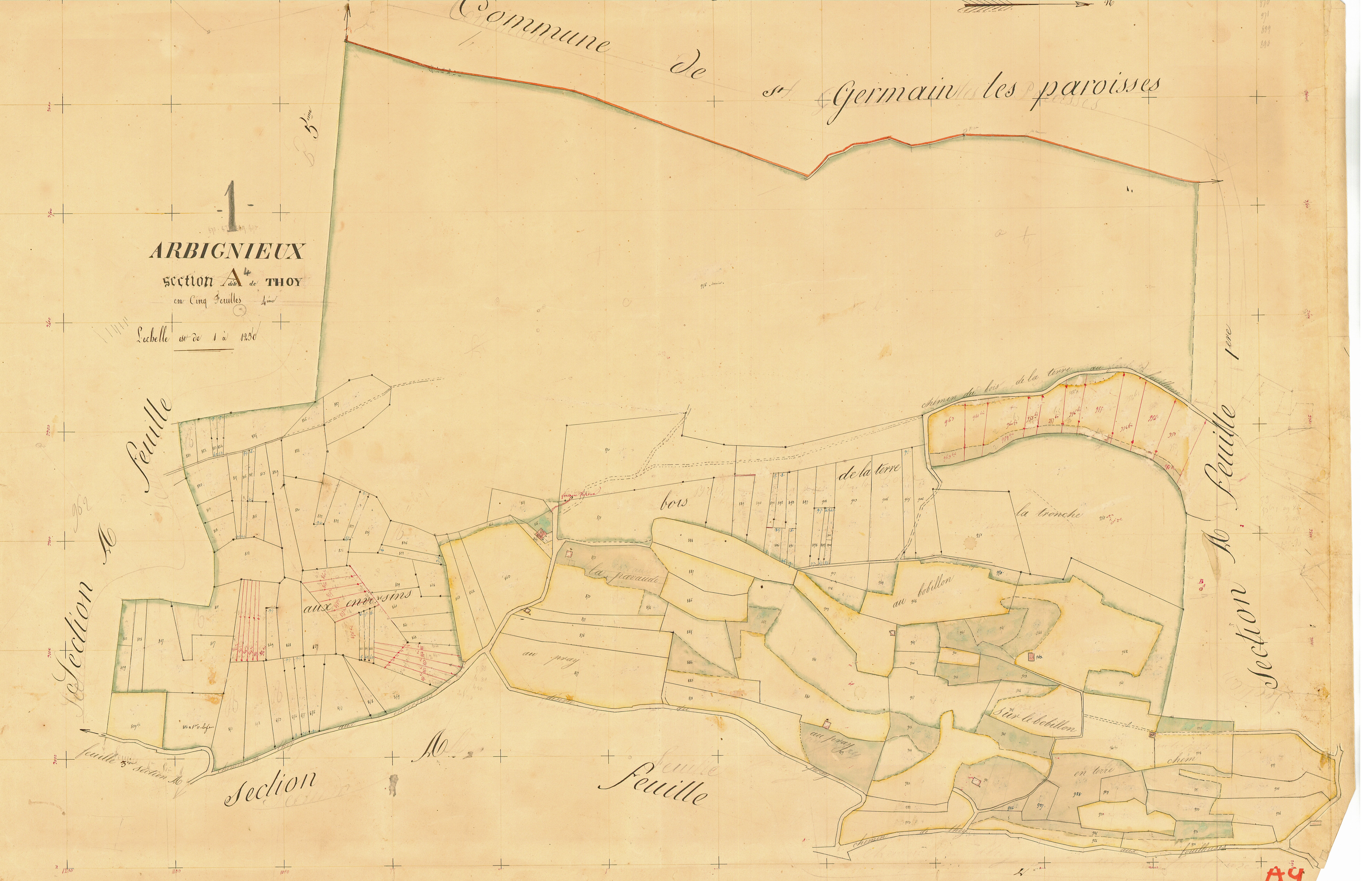 Arbignieu - 3 P 4241 - 3 P 4241 - Feuille 4 (1836)