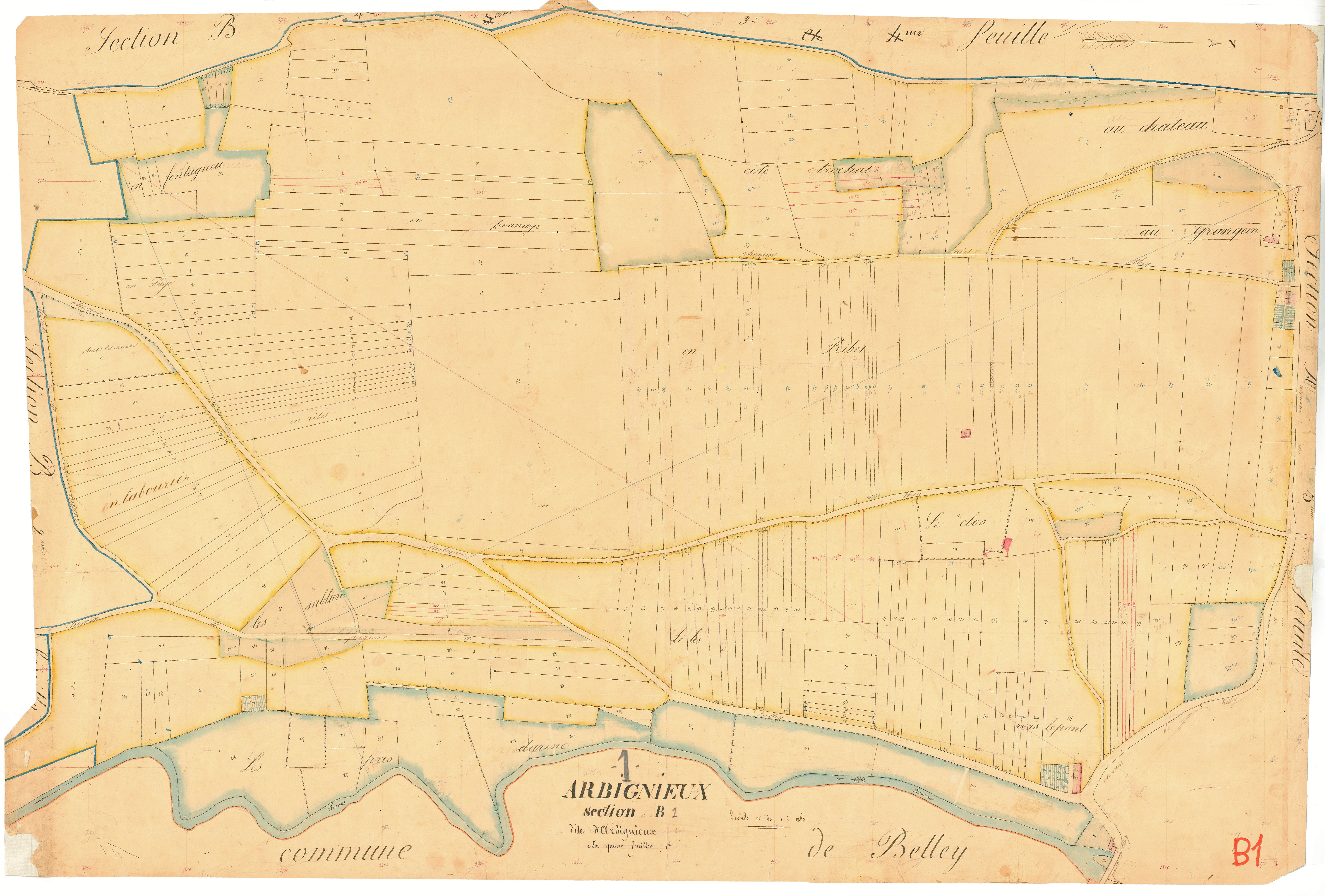 Arbignieu - 3 P 4243 - 3 P 4243 - Feuille 1 (1836)