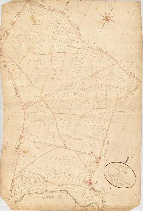 Ars-sur-Formans - 3 P 4321 - 3 P 4321 -  Feuille 1  (1823)