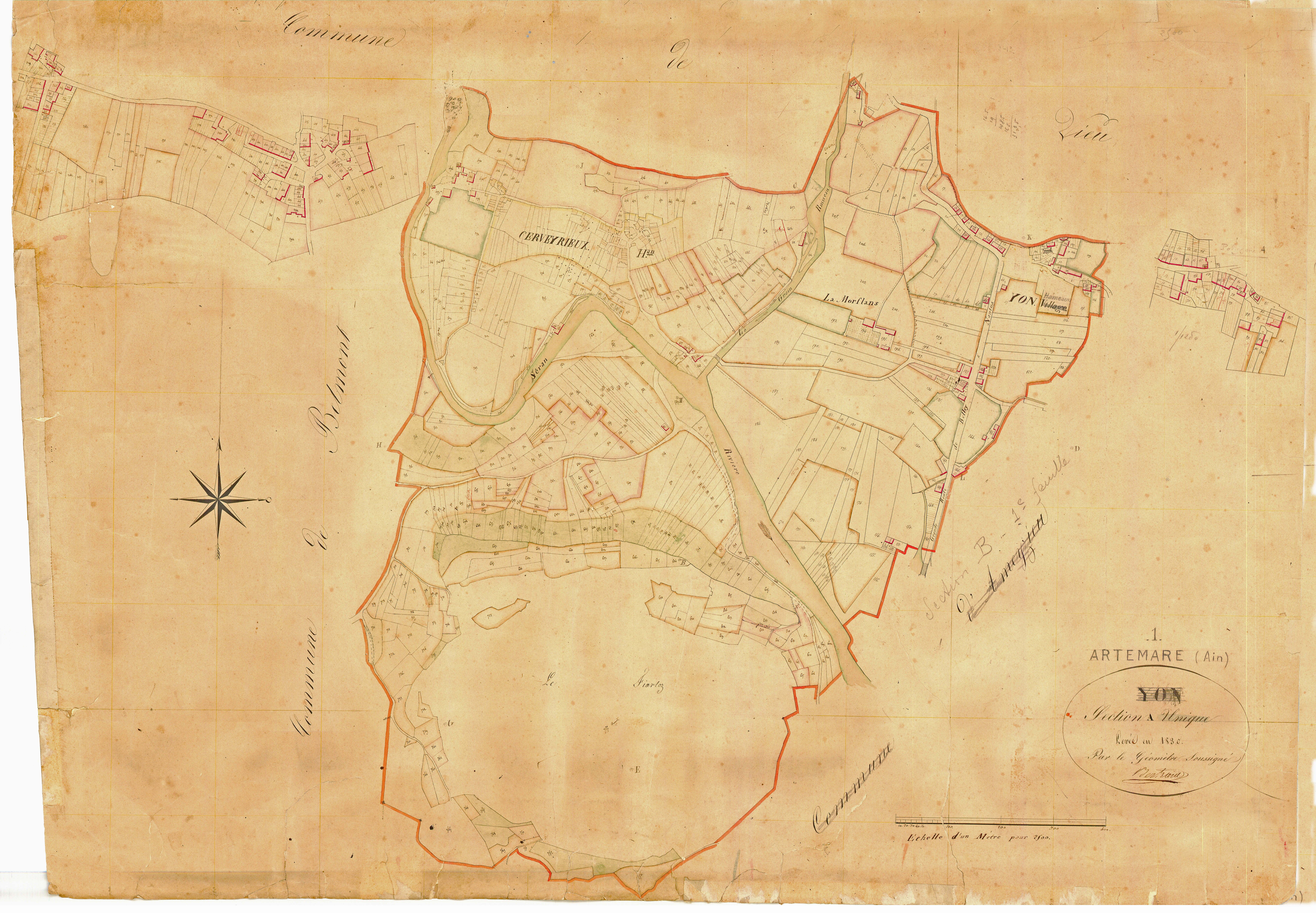 Artemare - 3 P 9626 - 3 P 9626 -  Feuille 1  (1830-1886)