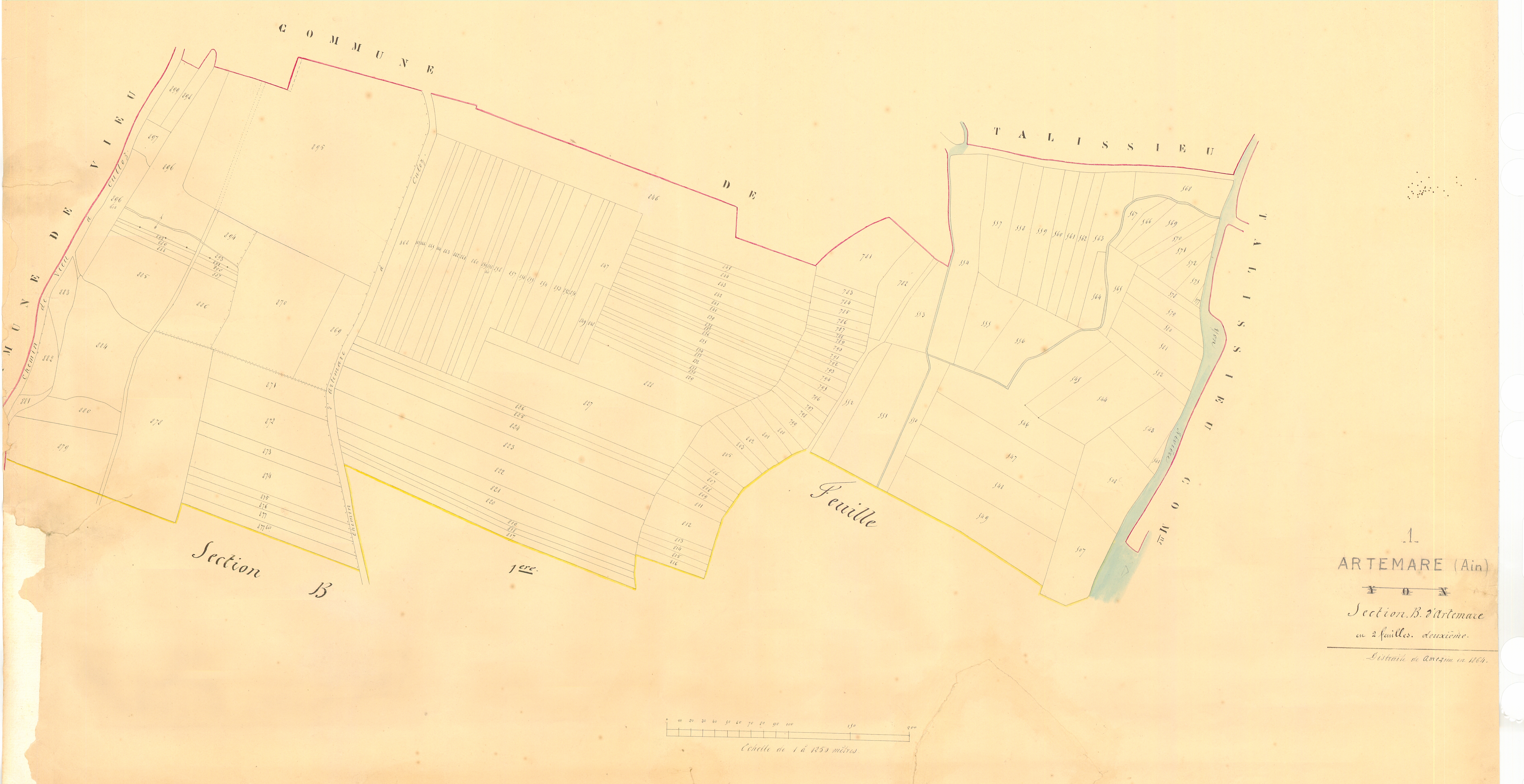 Artemare - 3 P 9627 - 3 P 9627 -  Feuille 2  (1863-1886)