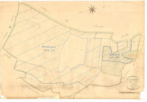 Asnières-sur-Saône - 3 P 4330 - 3 P 4330 -  Feuille 4  (1836)