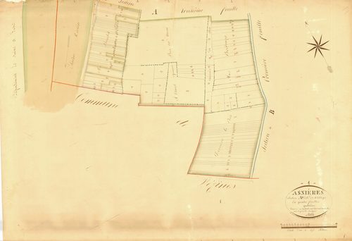 Asnières-sur-Saône - 3 P 4326 - 3 P 4326 -  Feuille 4  (1836)