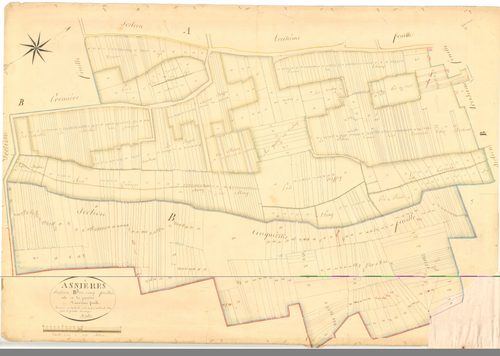 Asnières-sur-Saône - 3 P 4238 - 3 P 4238 -  Feuille 2  (1836)