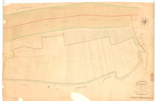 Asnières-sur-Saône - 3 P 4323 - 3 P 4323 -  Feuille 1  (1836)