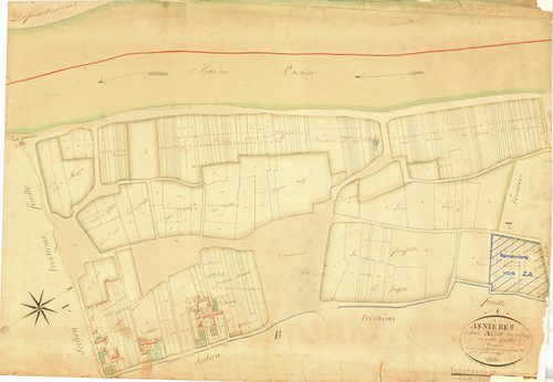 Asnières-sur-Saône - 3 P 4324 - 3 P 4324 -  Feuille 2  (1836)