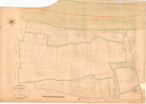 Asnières-sur-Saône - 3 P 4325 - 3 P 4325 -  Feuille 3  (1836)