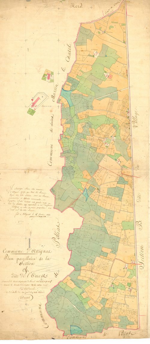 Attignat - 3 P 4332 - 3 P 4332 -  Feuille 1  (1810)