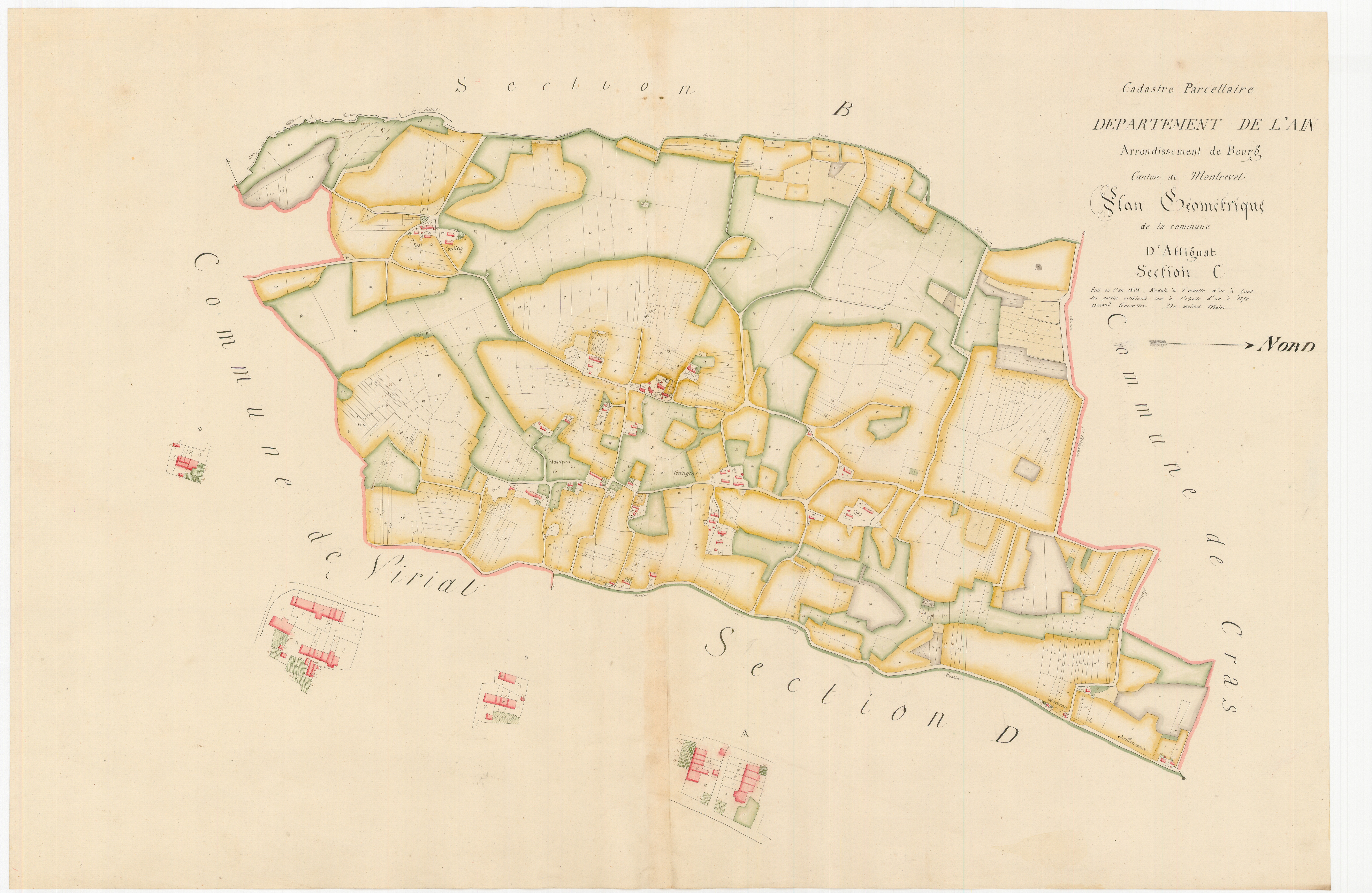 Attignat - 3 P 10123-4 - 3 P 10123-4 -  Feuille 1  (1809)