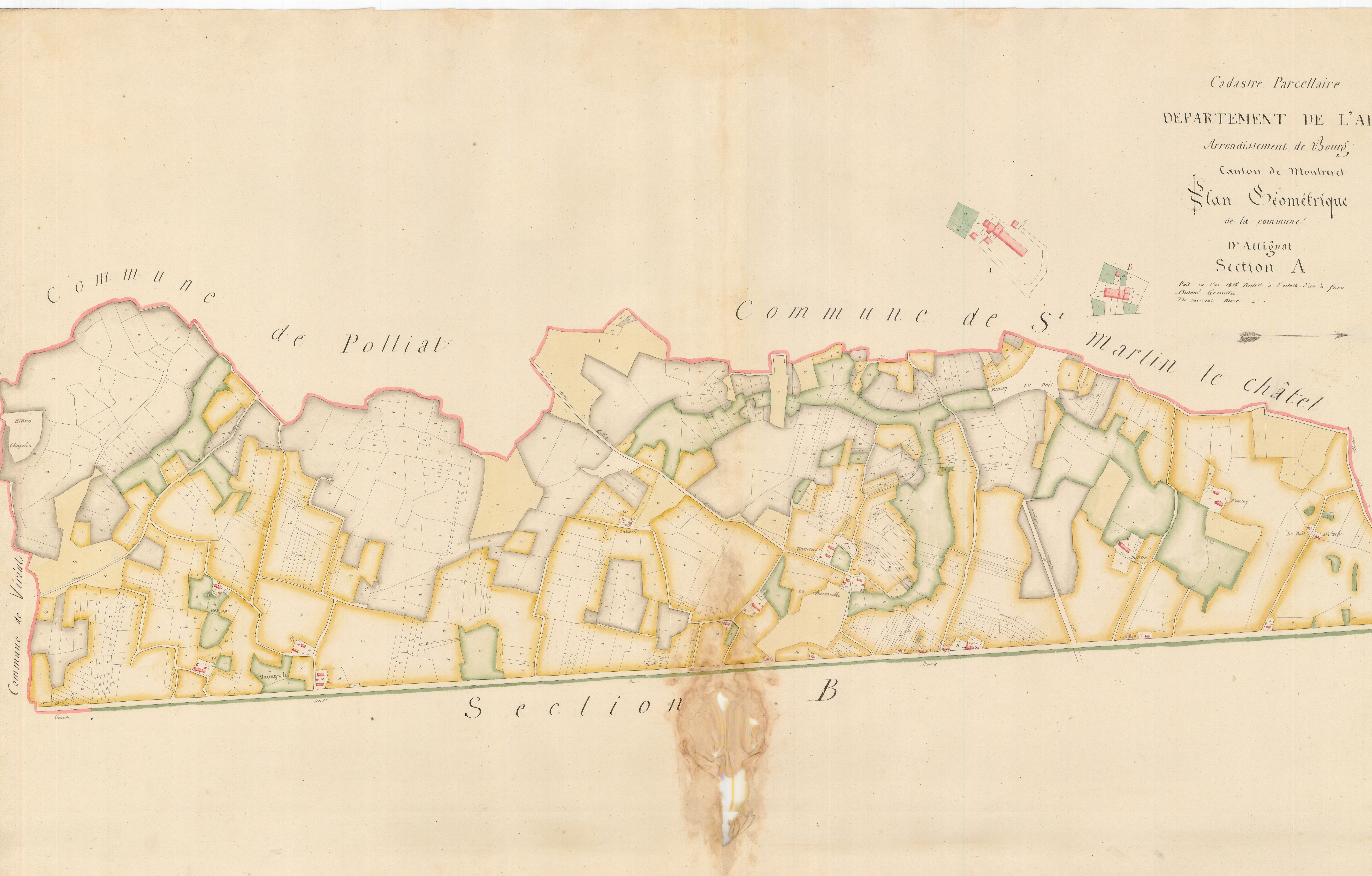 Attignat - 3 P 10123-2 - 3 P 10123-2 -  Feuille 1  (1809)