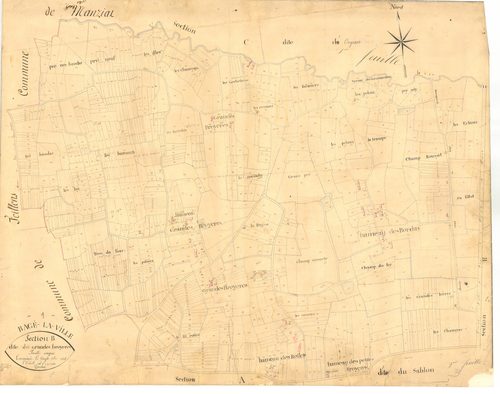 Bâgé-la-Ville - 3 P 4338 - 3 P 4338 -  Feuille 1  (1826)
