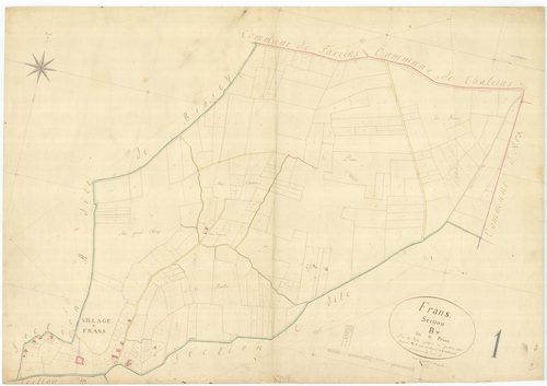 Bâgé-la-Ville - 3 P 6204 - 3 P 6204 -  Feuille 1  (1825)