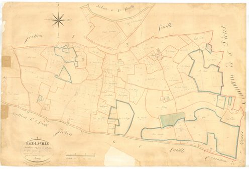 Bâgé-la-Ville -  - Section F dite "de l'Eglise"  (1826)