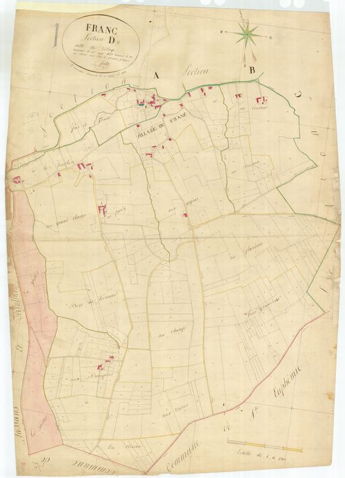 Bâgé-la-Ville - 3 P 6206 - 3 P 6206 -  Feuille 1  (1825)