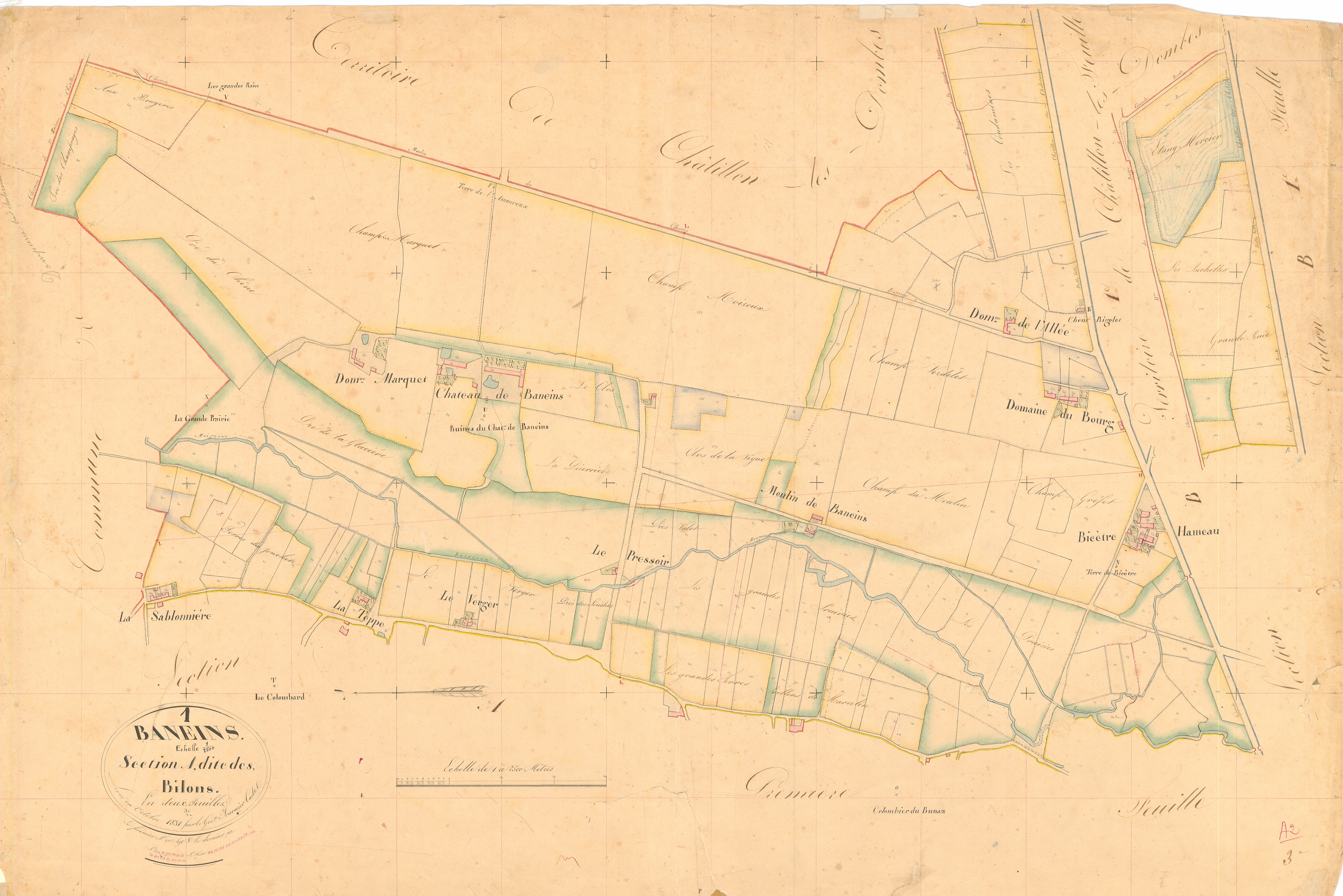 Baneins - 3 P 4375 - 3 P 4375 -  Feuille 2  (1832)