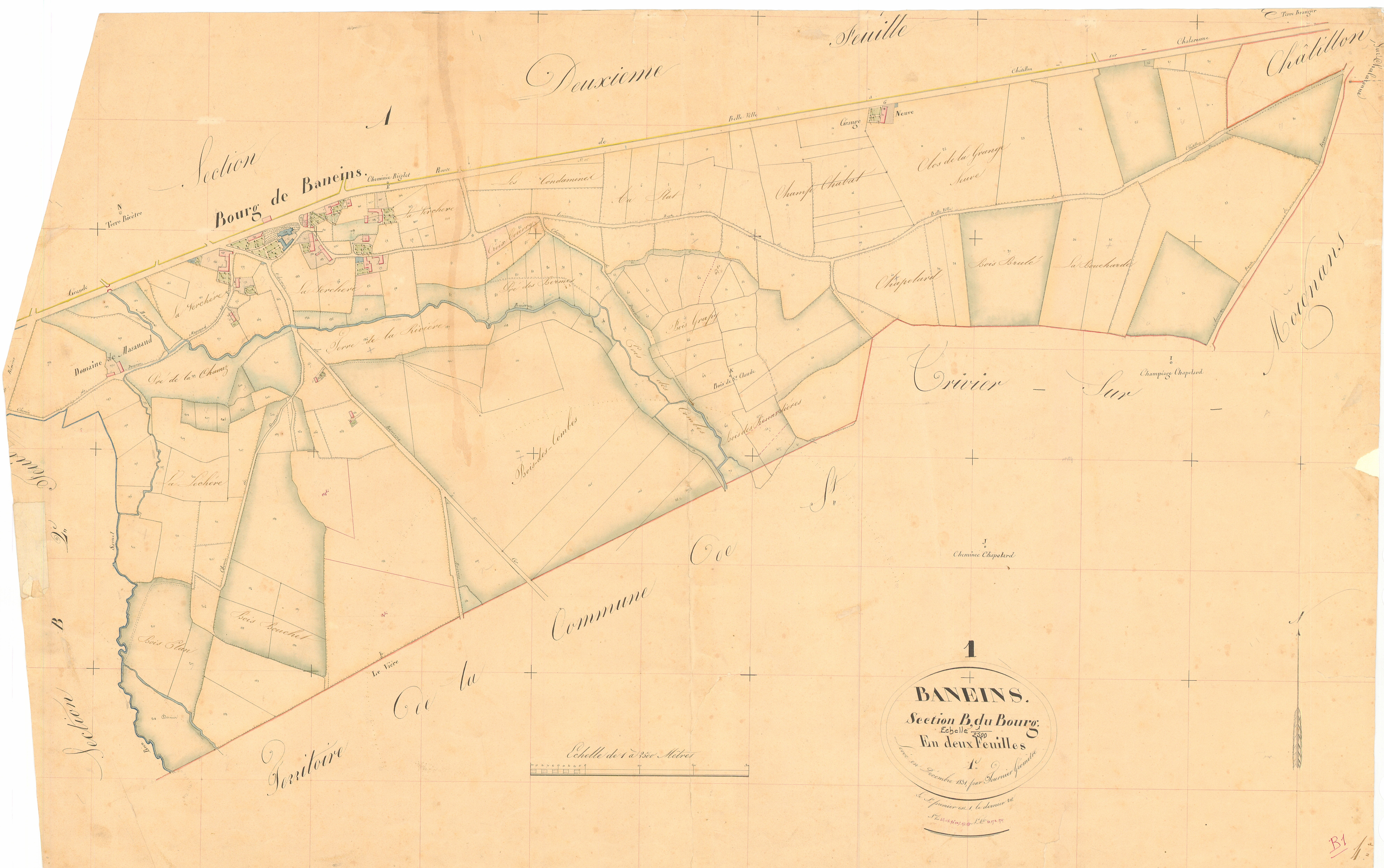 Baneins - 3 P 4376 - 3 P 4376 -  Feuille 1  (1832)