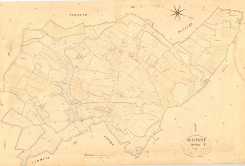 Beaupont - 3 P 4386 - 3 P 4386 -  Feuille 3  (1836)
