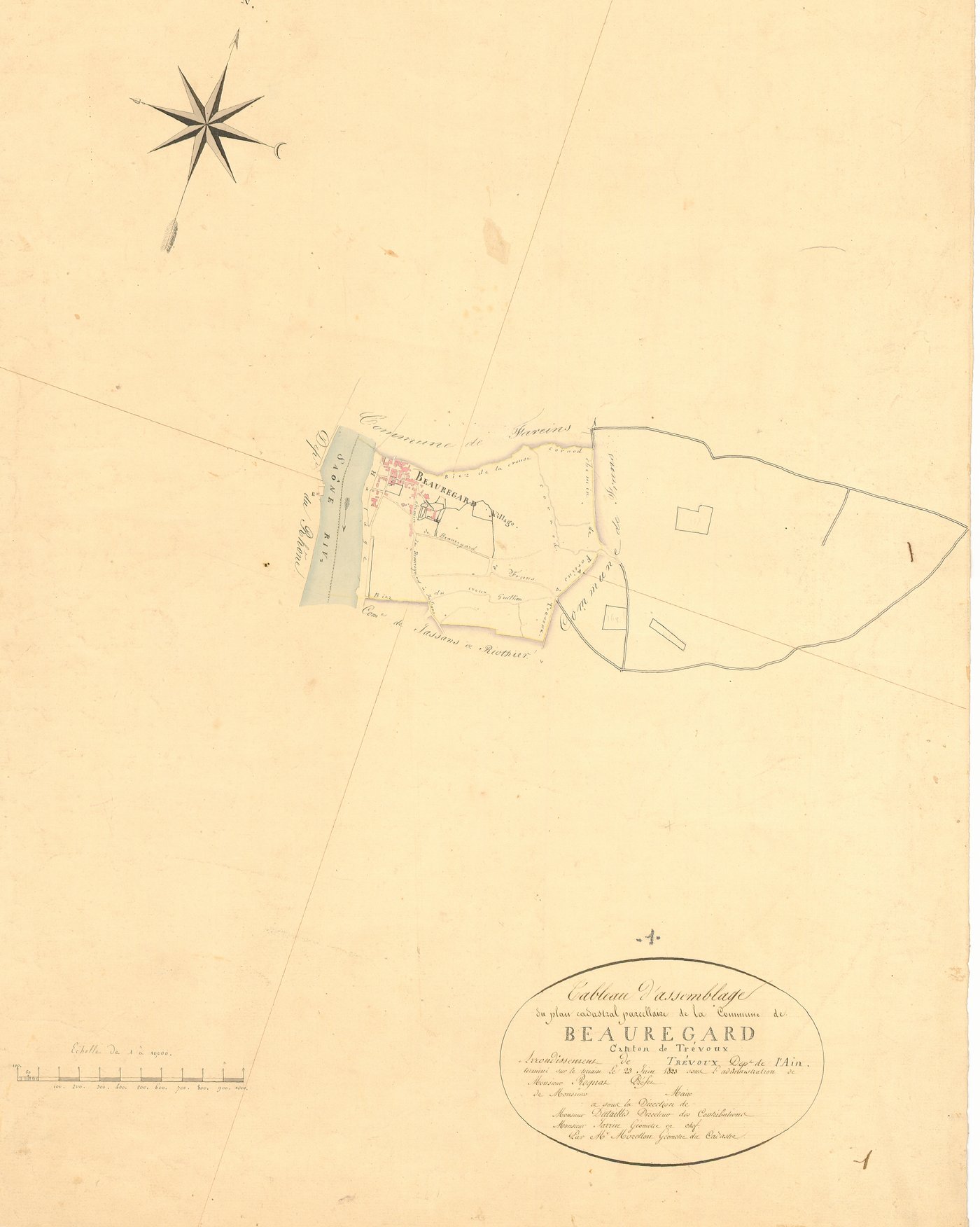 Beauregard - 3 P 4387 - 3 P 4387 -  Tableau d'assemblage  (1825)