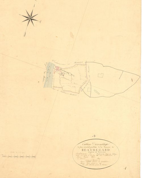 Beauregard - 3 P 4387 - 3 P 4387 -  Tableau d'assemblage  (1825)